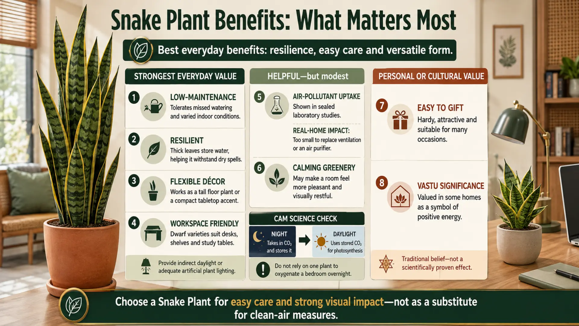 Snake Plant Benefits